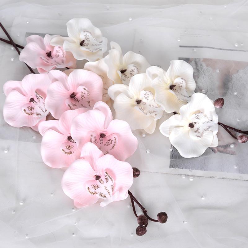 Phalaenopsis Simulation Multicolour Flower Bouquet  For Home And Decor Event