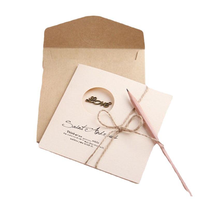 Retro Exquisite Metall DIY Faltgrußkarte für Qixi, Lehrertag und Weihnachten