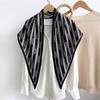Korean simple high-end polka dot printing large triangular towel women's spring summer fashion versatile bag headscarf multi-purpose fart curtain