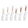 Beech Wood & Stainless Steel Baking Set: Egg Whisk, Pizza Cutter, Cake Spatula, Egg Beater, Mixer, Rice Washer.