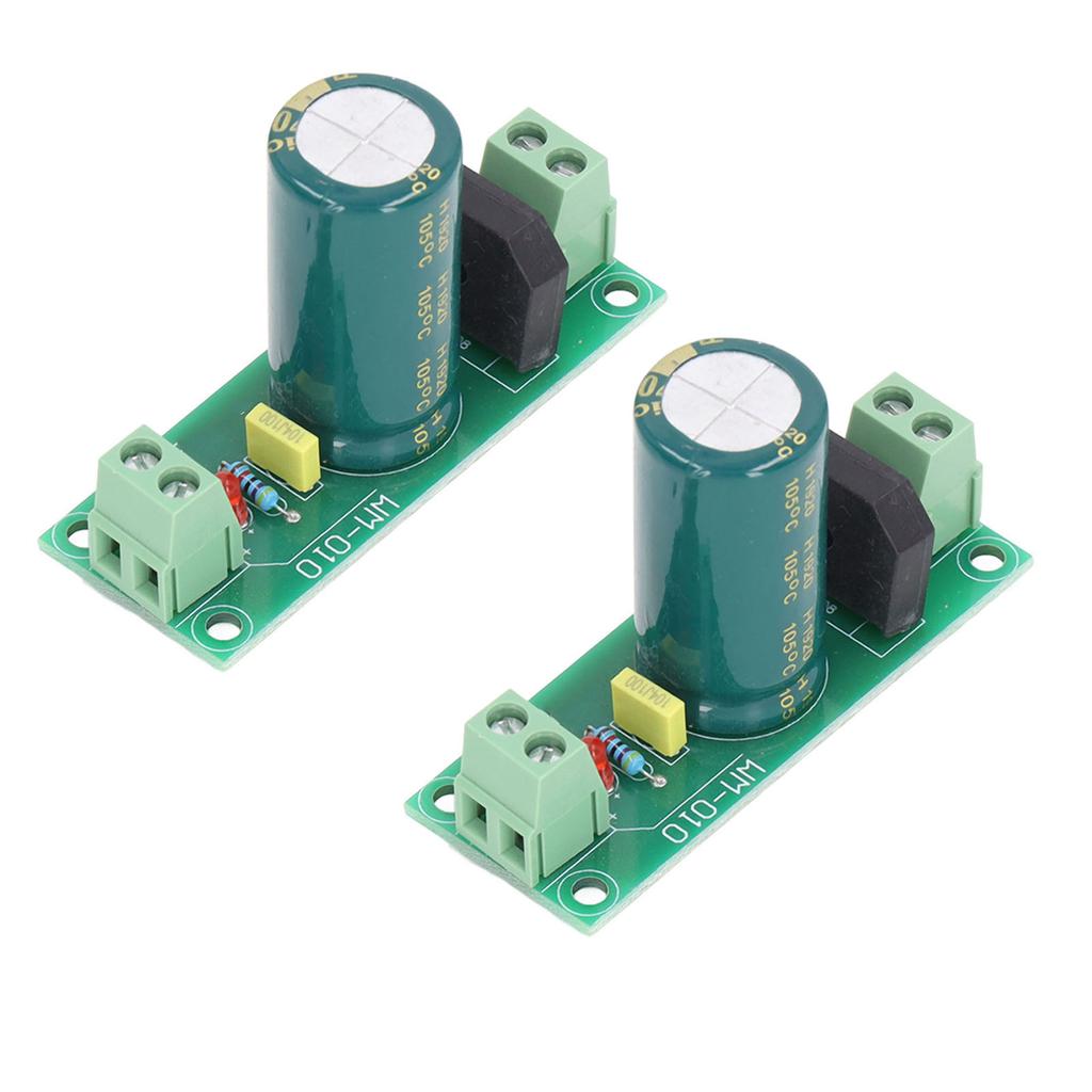2 Stück Spannungsreglerplatine Einstellbares Volt Stromversorgungsmodul Hochleistungsfilter AC40V