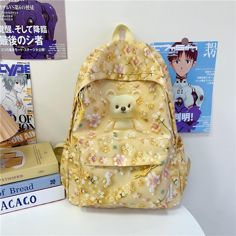New Cartoon Ins Casual Travel Bags  Cute Schoolbags for Junior and Senior High School Students  Large Capacity Backpacks and Backpacks