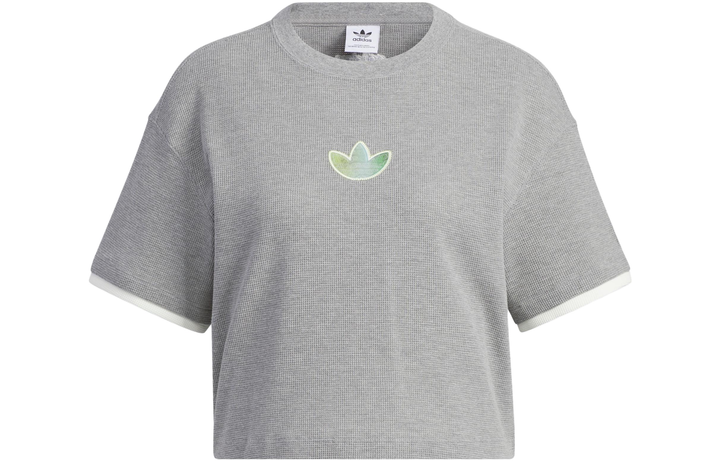 Adidas Originals T Shirt Women s Basic Heather Gray IK8670 XL