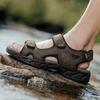Classics Style Men Sandals Outdoor Walking Summer Shoes Anti-Slippery Beach Shoes Men Comfortable Soft Leather Sandals