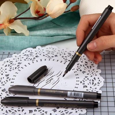 Student Stationery Gift School Office Desktop Supplies /& Soft Pen Copybook Calligraphy Art Design Check Sketch Refillable Brush with Ink