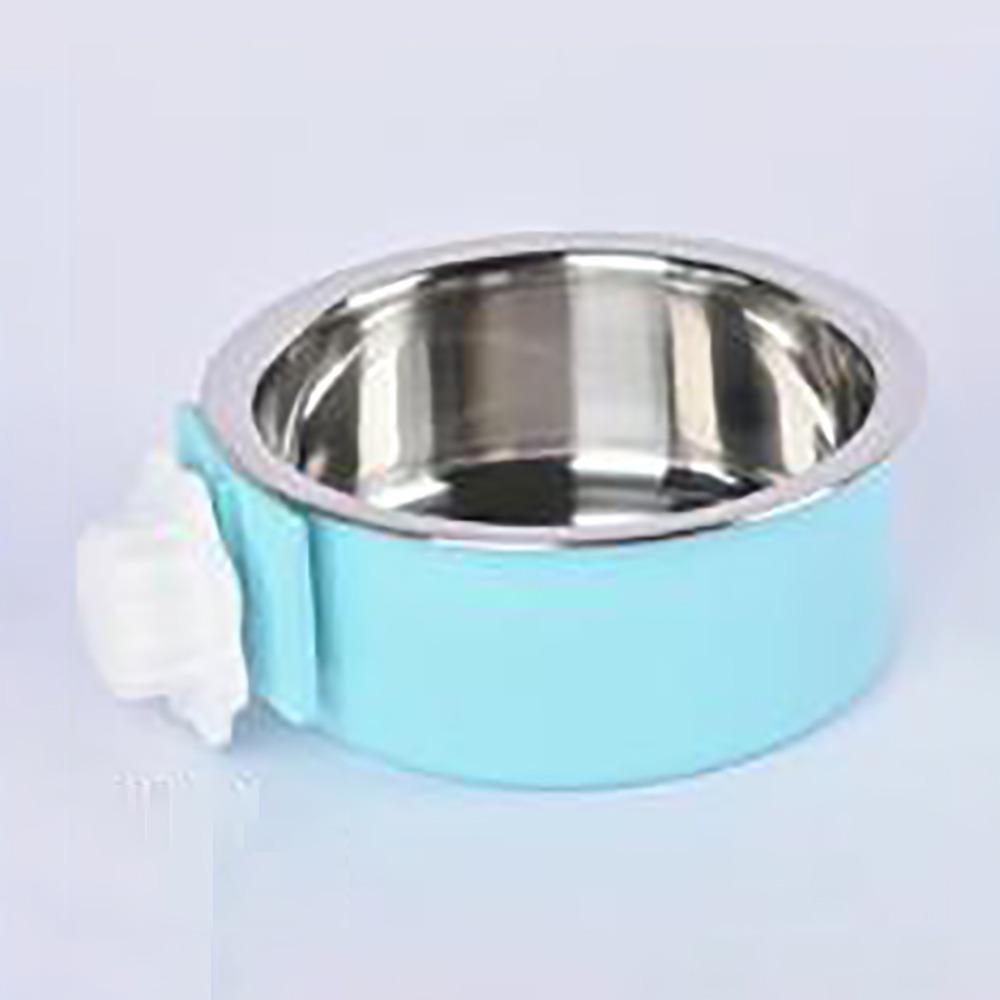 Snadno čistitelná nerezová kočičí miska závěsná proti převrhnutí krmítko na jídlo pro křečka klecové příslušenství kočičí misky na jídlo kočka