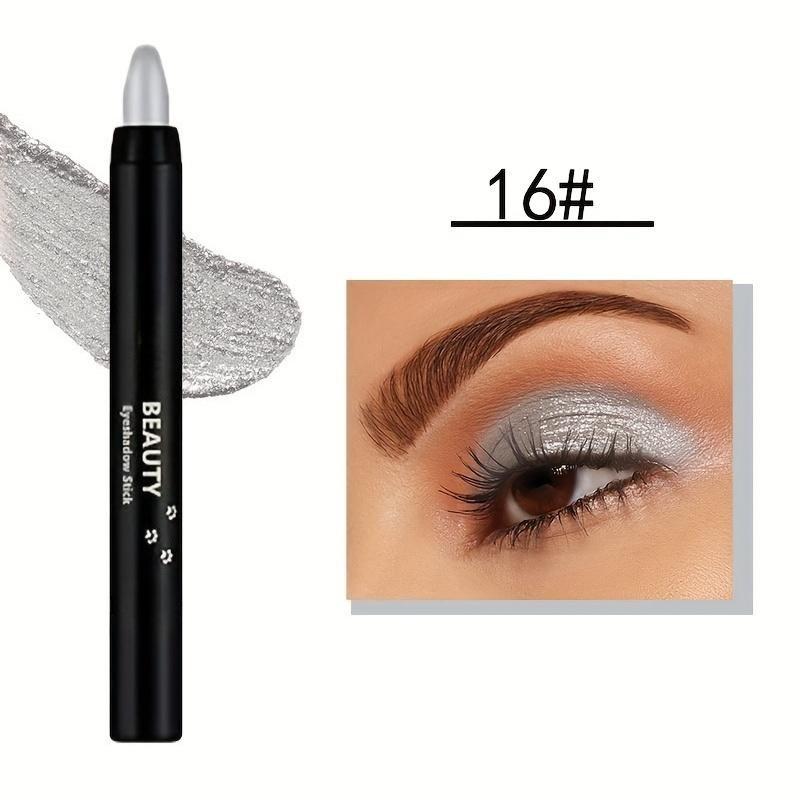 Карандаш для век с мерцающим и матовым покрытием, водостойкий стойкий хайлайтер, крем-тени для век, карандаш для век, осветлитель для глаз 16#