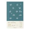 Midori B6 Dog 22380006 January Book-Style Diary, 2026, Weekly, Print, Blue-Green, (Starts 2026)