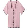 Silk Summer Short Sleeve Cardigan Nightgown Pajamas - Women's Casual Loungewear In Pure Desire Style