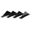 4 PCS Universal Rear Bumper Diffuser Shark Fin Spoiler Lip Splitter Glossy Black