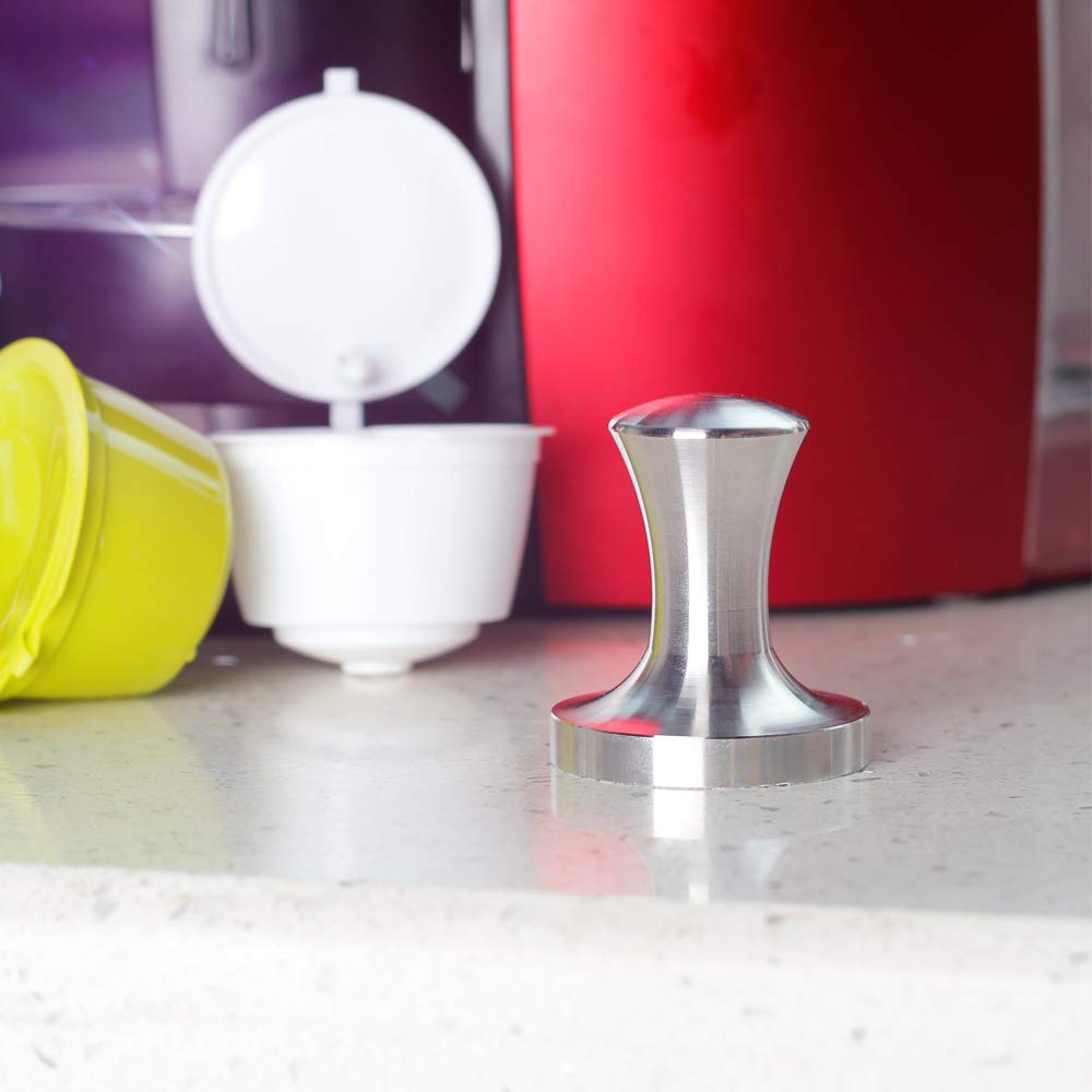 RECAPS Stainless Steel Coffee Press Hammer Coffee Accessories Compatible with Dolce Gusto Capsule Coffee Reusable Coffee Capsule 41.8mm Espresso