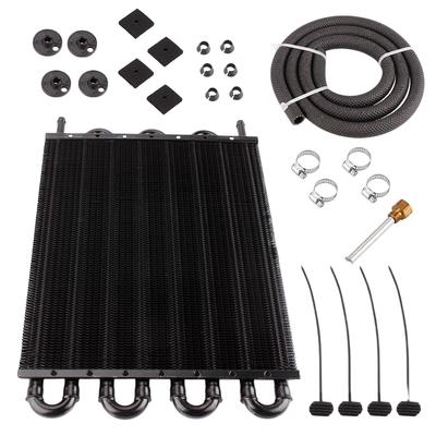 Aluminium Universalölkühler-Kit 4 Reihen 6 Reihen 8 Reihen Motorölkühler Auto Automatikgetriebe Auto-Manuell Kühler Konverter