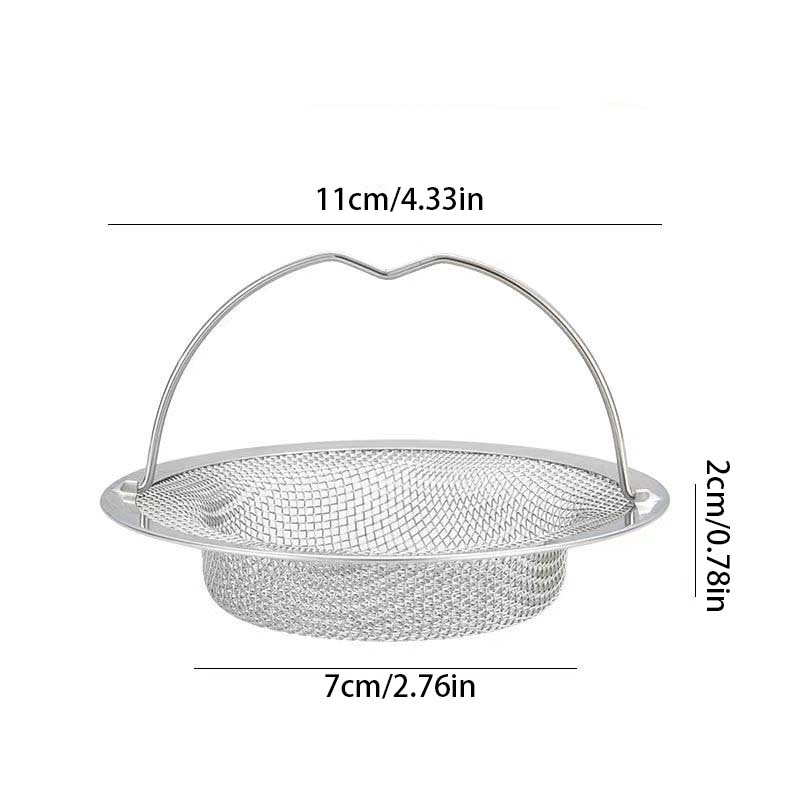 1PC Stainless Steel Sink Filter Kitchen Waste Sink Sink Filter Sewer Garbage Anti-blocking Filter Kitchen Accessories
