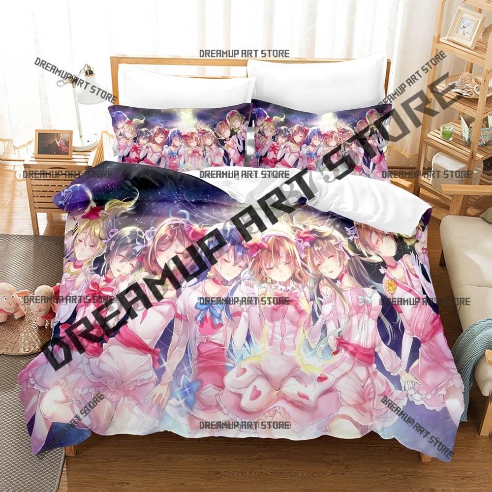 Fashion Love Live Kousaka Honoka Bedding Set Single Twin Full Queen King Size Bed Set Kids Bedroom Duvetcover Sets Bed Sheet Set