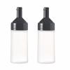 Kitchen Squeeze Seasoning Bottle Single Hole Squeeze Sauce Bottle Plastic Oil Vinegar Sauce Ketchup Salad Cruet Can 250ml чёрный