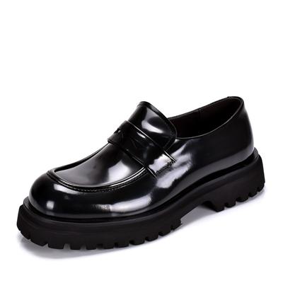 Zapatos de vestir de charol italiano para hombre, marca de lujo, hechos a mano, plataforma de moda, elegantes zapatos Oxford de boda de cuero genuino para hombre