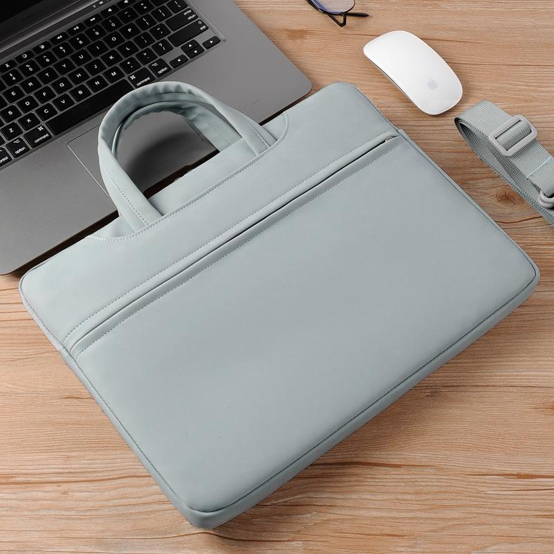 TS JYL laptop bag,PU Slim Laptop Handbag Business Casual Crossbody Sleeve Bag 13 inches синий