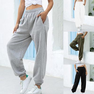 Women's Home Furnishing Leisure Sports All-match Sweater Pants High Waist Thickening Pants