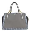 Used COACH Tote Bag 76459 leather gray black Python