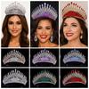 Sparkling Zinc Zinc Alloy Princess Crown Luxury Bridal Headwear Baroque Queen Tiaras  Wedding Party Supplies