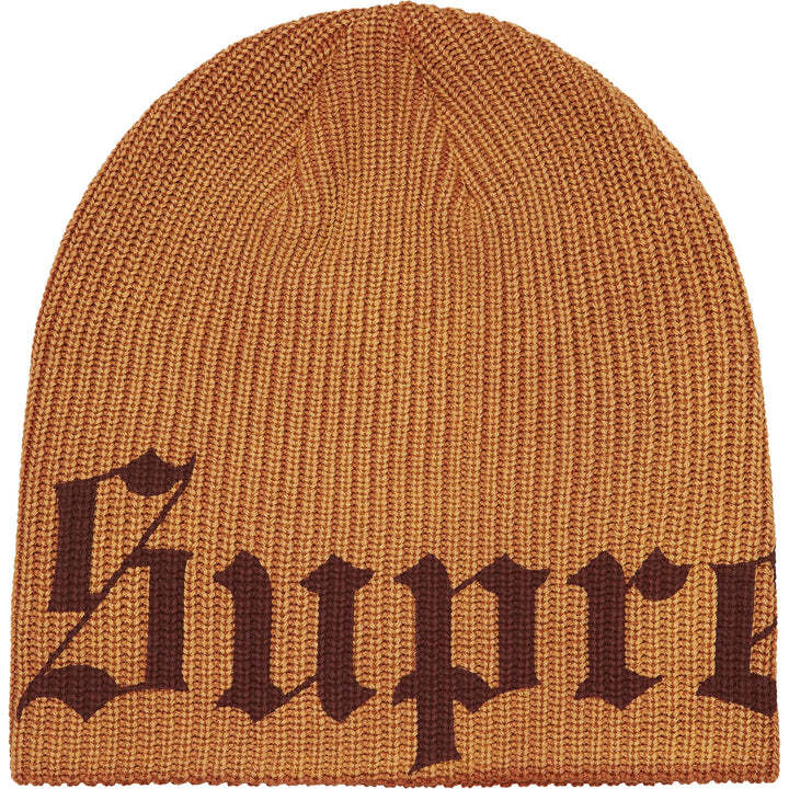Supreme Old English Printed Beanie Brown One-Size