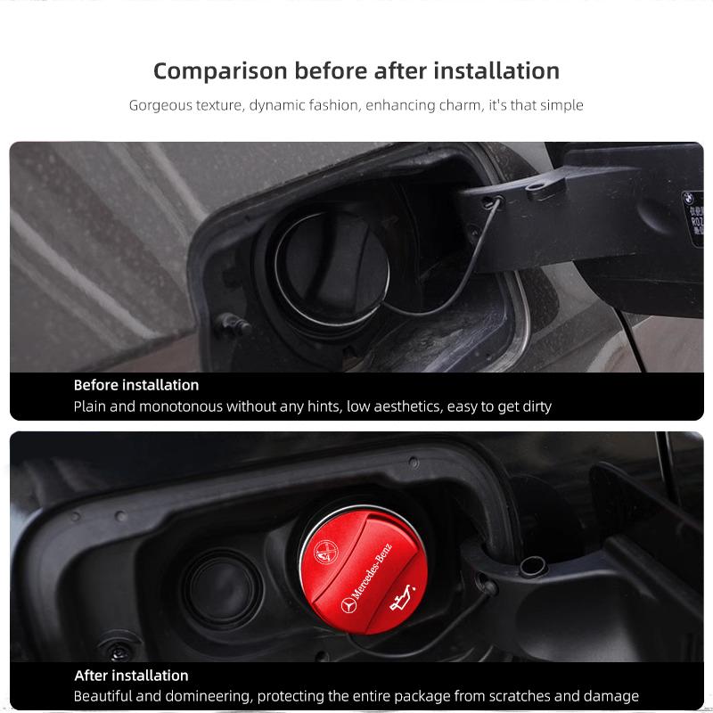 Car Gas Fuel Tank Cover Oil Filler Cap Decor Accessories Hubcap For Mercedes Benz AMG A B C E S G Class W201 W210 W205 W203 W204