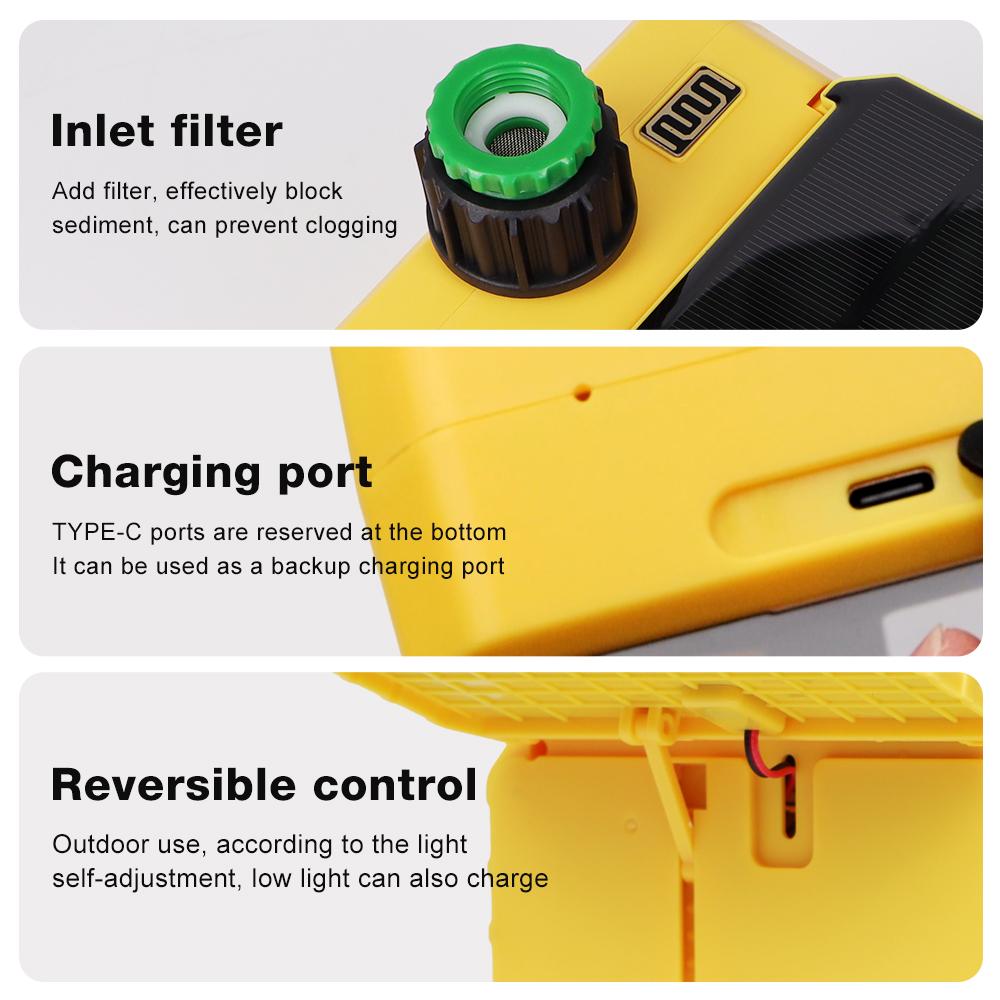 Smart Irrigation Water Timer Automatic Solar Timing Controller 1/2 Outlets Watering Timer System Plant Waterer for Garden Lawn