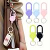 ABS Macaron Retractable Lanyard with Keychain & Badge Reel