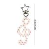 Music Note Keychain For Keys Bags Backpacks Acrylic Alloy Design Lightweight Portable Gift For Musicians Music Lovers