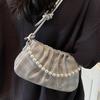 A Trendy and Niche Bag with Pleated Clouds A Trendy Underarm Bag, and A Single-shoulder Crossbody Handbag