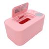 Baby Wipe Warmer Large Capacity Baby Wipe Warmer Holder Dispenser USB Rechargeable for Travel Pink