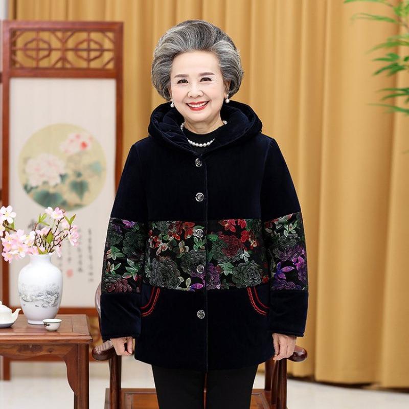 

Packed cotton-padded jacket, piled and thickened -0 thick jacket, hooded cotton-padded jacket, thick cotton top for the elderly 7XL (175-97.5kg recommended) зелёный