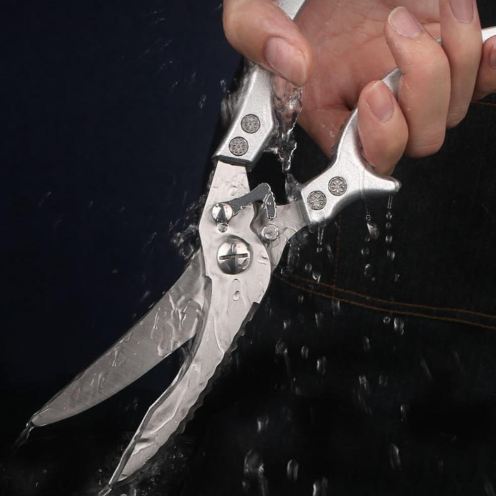 Stainless Steel Kitchen Shears Labor-saving Food Scissors Chicken Bone Kitchen Scissors Crab