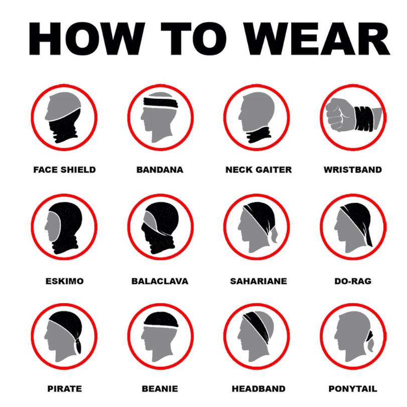 Bicycle Bandana Scarf Seamless Tactical Neck Cover Cycling Ski Face Mask Balaclava for Men Motorcycle Hiking Fishing Snowboard