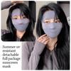 Lenço Protetor Solar Facial de Malha Ice Silk para Pescoço Moda Balaclava para Ciclismo ao Ar Livre