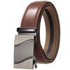1Pcs Fashion Automatic Buckle Belt, Korean Version Of Men'S Belt, Two-Layer Cowhide Ly36-31703-1