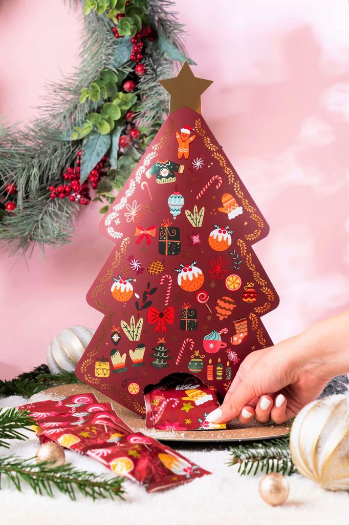Adventskalender Mit Gemahlener Arabica-Kaffee Tannenbaum Geschenk Green Touch