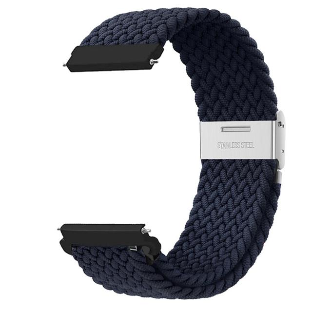 

20 мм 22 мм ремешки для Samsung Galaxy Watch 7/4/6 classic/5 Pro/Gear s3/active Плетеный нейлоновый браслет correa HUAWEI GT 2e 3 4 Band Galaxy 6 44mm 40mm древесный уголь