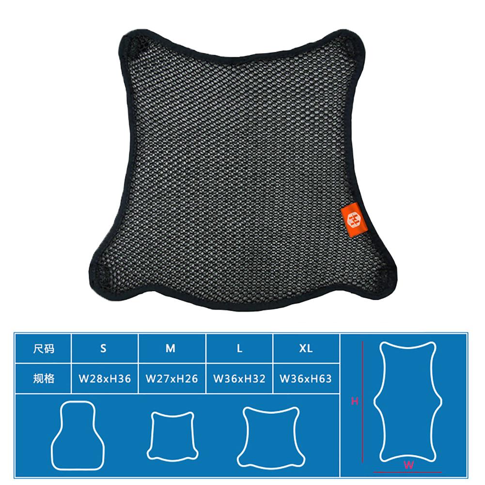 Motorcycle Seat Cushion Cover 3D Mesh Protector Insulation Cushion Honeycomb Motorcycle Seat Cover Cushion Universal for Electri