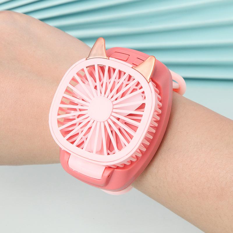 Children's Cartoon USB Portable Folding Wristband Fan – Perfect for Children’s Day Gift