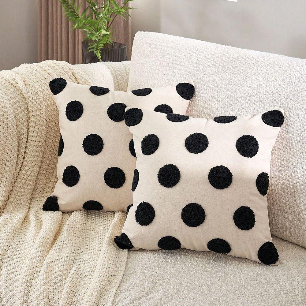 45CM Cushion Cover Square Pillowcase Home Decor Dot Pillow Cover Living Room/Office
