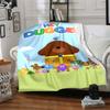 Hey Duggee Theme Printed Blanket - Perfect for Couch, Bed, Travel & Outdoor Use | Machine Washable, Cozy & Durable.