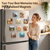 Magnetic Photo Frame Set 10/20/50Pcs DIY Fridge Magnet Kit, Clear Acrylic with Adhesive Backing, Custom Picture Making for Crafts Kit