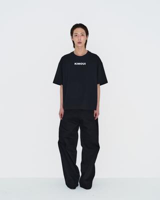 KIMOUI Logo Print T-Shirt (Black)