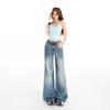 American Retro Low-Waist Micro-Flare Jeans for Women - 2026 Spring/Autumn Collection, Loose Slimming Fit.