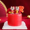 Lion Dance Doll Vivid Decorating Cute Crafts Hand Puppet Lion Dancing Toy for Kids