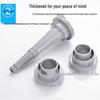 2\" & 2.5\" Aluminum Fire Hose Nozzle with Couplers & Clamps, Pressure Resistant, Universal Fit