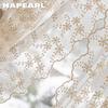 1PC NAPEARL Flower Embroidery Lace Sheer Curtain French Countryside Cream Style Half Curtain for Bedroom Living Room Window Showcase Home Decor