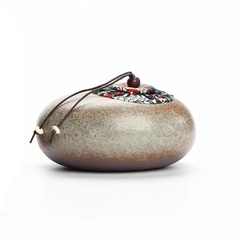 

Big Trumpet Stoneware Sealed Storage Tank Tea Ceramic Pot Tea Container Ceramic Jar Tea Bucket