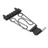 6 String Trapeze Tailpiece with Screws Height Adjustment Open Frame Bridge Tailpiece for Archtop Jazz Guitar Bass